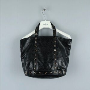 VANESSA BRUNO Cabas Womens Black Leather Tote Bag